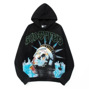 Godspeed Liberty Skull Hoodie Black