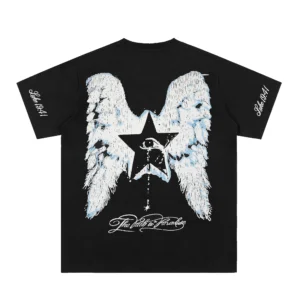 Hellstar Tears of Paradise Angel Wings T-Shirt Black