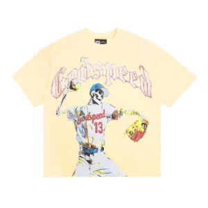 Godspeed Skeleton Baseball T-Shirt Beige