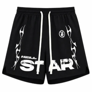 Hellstar Logo Shorts Black