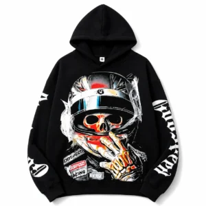 Godspeed Skull Racer Hoodie Black