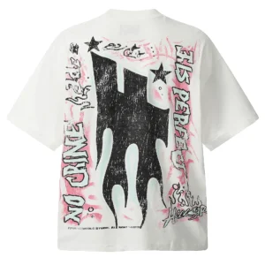 Hellstar No Crime Graphic T-Shirt White