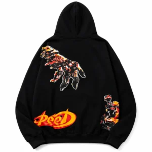 Godspeed Burning Skull Hoodie Black