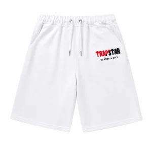Trapstar Split Gothic Shorts White
