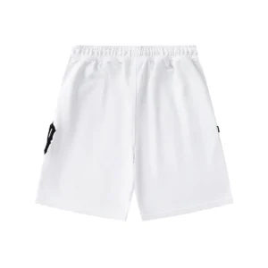Trapstar Gothic Logo Sweat Shorts White
