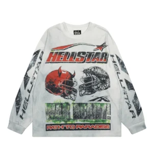 Hellstar War Helmet Longsleeve White