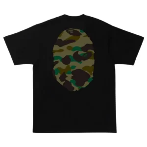 BAPE 1st Camo Big Ape Head Tee Green Camo Black