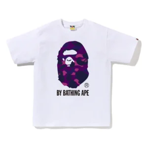 BAPE Color Camo By Bathing Ape Tee Purple Camo White