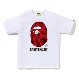 BAPE Color Camo By Bathing Ape Tee Red Camo White