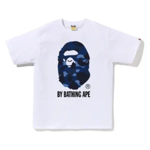 BAPE Color Camo By Bathing Ape Tee Blue Camo White