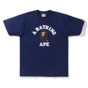 BAPE College Tee Navy