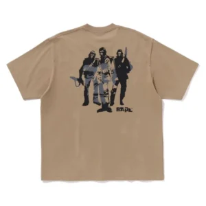 BAPE Army Relaxed Fit Tee Beige