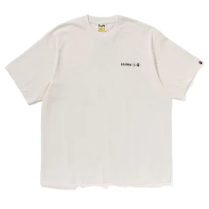 BAPE Water Print Logo Tee White