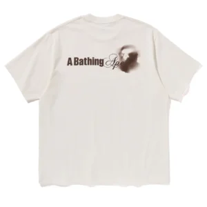 BAPE Water Print Logo Tee White