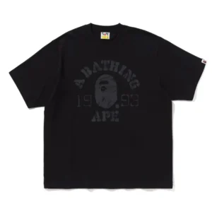 BAPE Vintage Ape Head College Tee Black