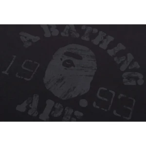 BAPE Vintage Ape Head College Tee Black