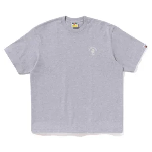 BAPE One Point College Relaxed Fit Tee Grey