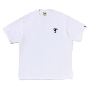 BAPE One Point College Relaxed Fit Tee White