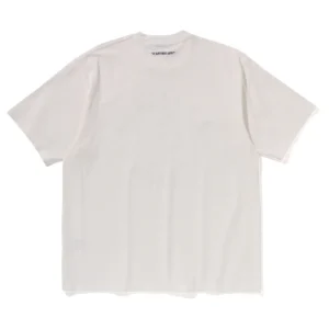 BAPE Garment Dye Spray Print Tee White
