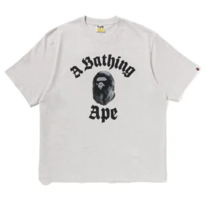 BAPE College Relaxed Fit Tee #2 Grey