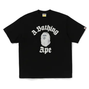 BAPE College Relaxed Fit Tee #2 Black