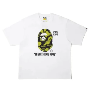 BAPE x CR7 Life Ape Head Tee White