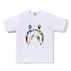 BAPE Art Camo Shark Tee White
