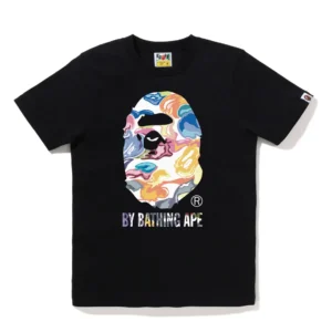 BAPE Art Camo By Bathing Ape Tee Black