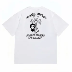 BAPE Chrome Hearts Ape Head Tee White