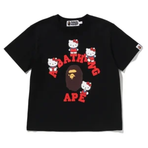 BAPE x Hello Kitty College Tee Black