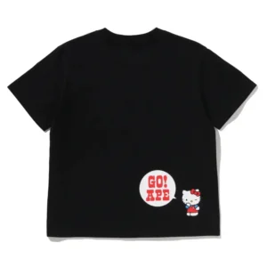 BAPE x Hello Kitty College Tee Black