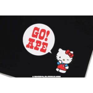 BAPE x Hello Kitty College Tee Black