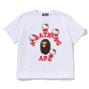 BAPE x Hello Kitty College Tee White