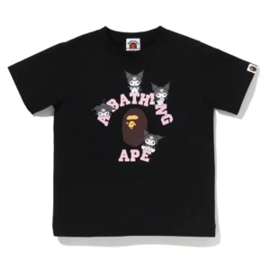 BAPE x Kuromi College Tee Black