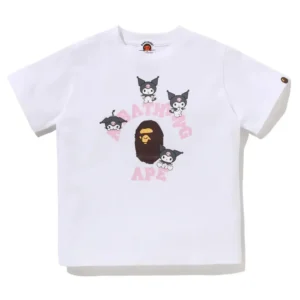 BAPE x Kuromi College Tee White