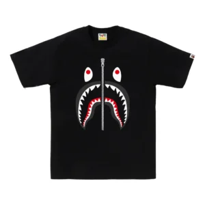 BAPE Glitter Shark Tee Black