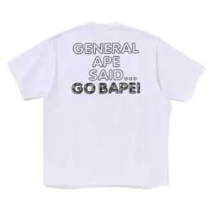 Bape ABC Camo Baby Milo Relaxed Fit Tee White