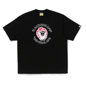 Bape ABC Camo Baby Milo Relaxed Fit Tee Black