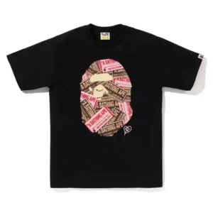 Bape Chocolate Ape Head Tee Black