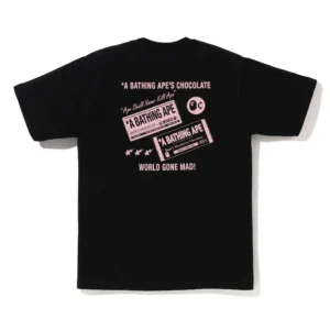 Bape Chocolate Ape Head Tee Black