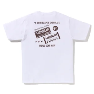 Bape Chocolate Ape Head Tee White