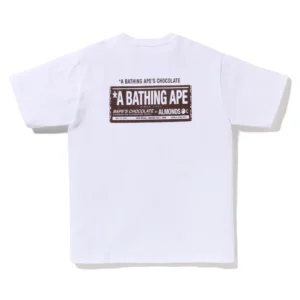 Bape Chocolate Bar Ape Head Graphic Tee White
