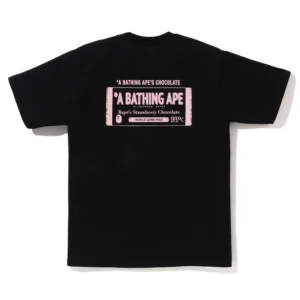 Bape Chocolate Bar Ape Head Graphic Tee Black