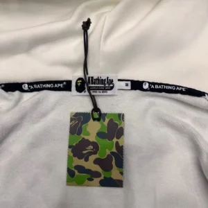 Bape ABC Camo Shark Full Zip Hoodie Grey
