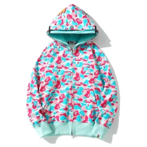 Bape Miami 4th Anniversary Shark Full Zip Hoodie Pink