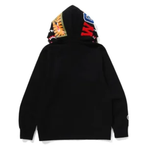 Bape 1st Camo Shark Full Zip Hoodie Black