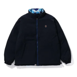 Bape ABC Camo Reversible Down Jacket Blue