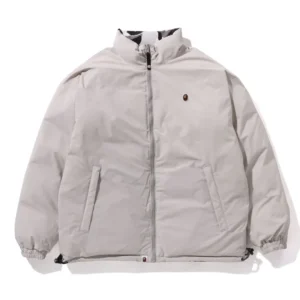 Bape ABC Camo Reversible Down Jacket Grey