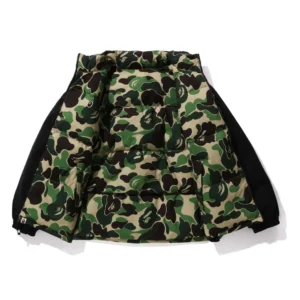 Bape ABC Camo Reversible Down Jacket Green