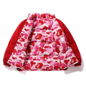 Bape ABC Camo Reversible Down Jacket Pink